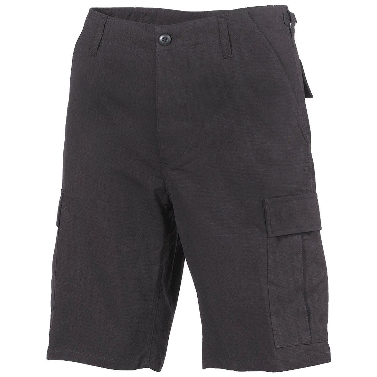 MFH Men's US BDU Bermuda Shorts Ripstop Black Size L