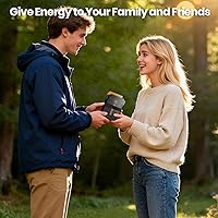 Vista 7 de FlexSolar Portable 25W Solar Panel Charger with USB-A and USB-C Ports.0.8lbs,IP57 Waterproof and dustproof, Folded Solar Panel Compatible with