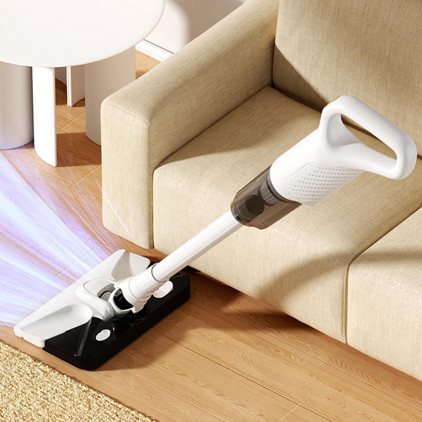 Aspiradora inalámbrica pequeña – Aspiradora inalámbrica Potente | Limpiador de Pelo Lavable para alfombras y Suelos Duros Ligeros para oficinas