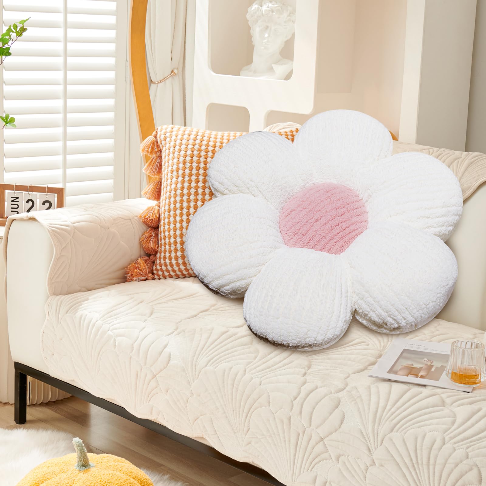 Kussen Kussen Comfortabel Decoratief Goede Elasticiteit Unieke Bloem