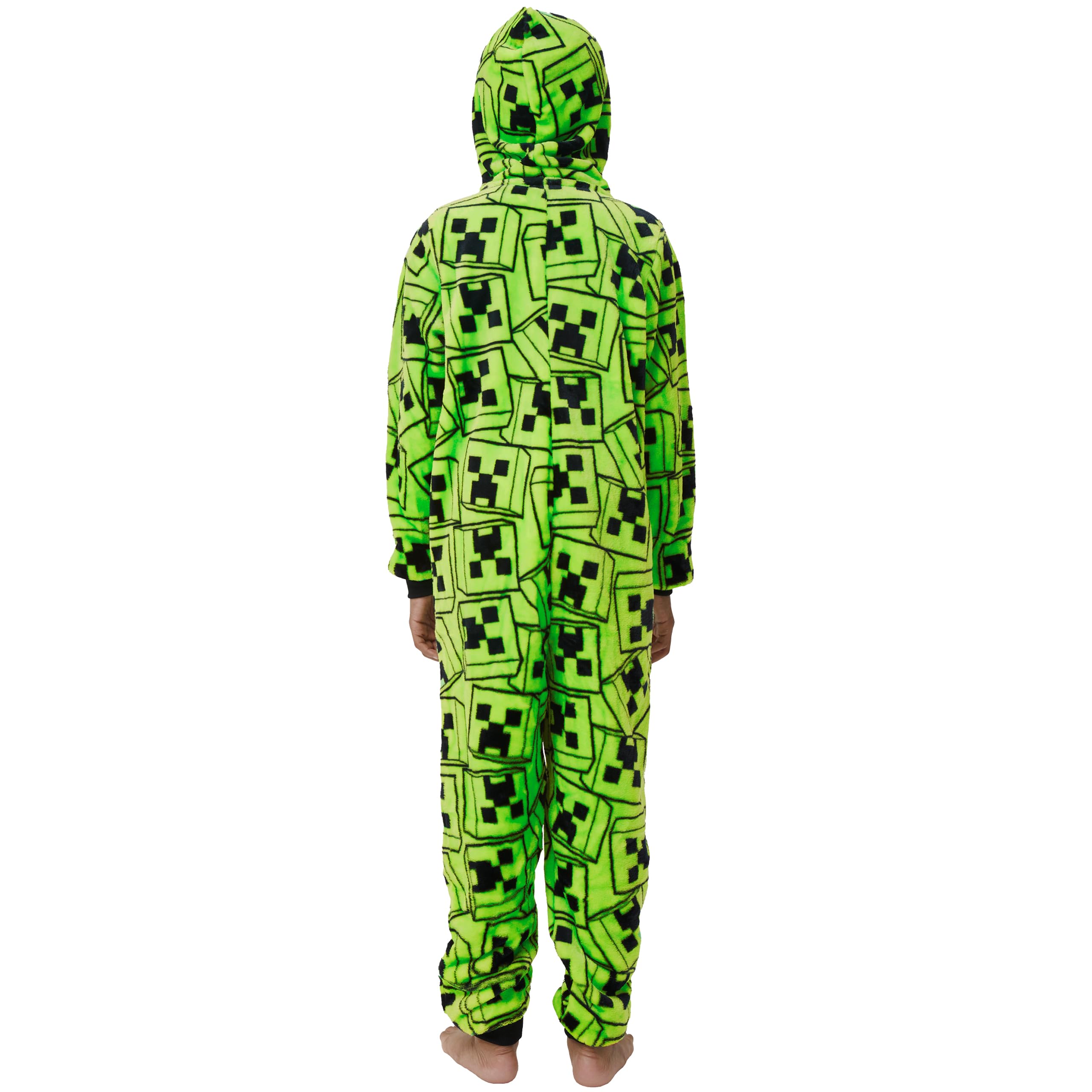Minecraft Surpyjama Garcon, Creeper Combinaison Pyjama Enfant, Pyjama Combinaison Enfant Polaire