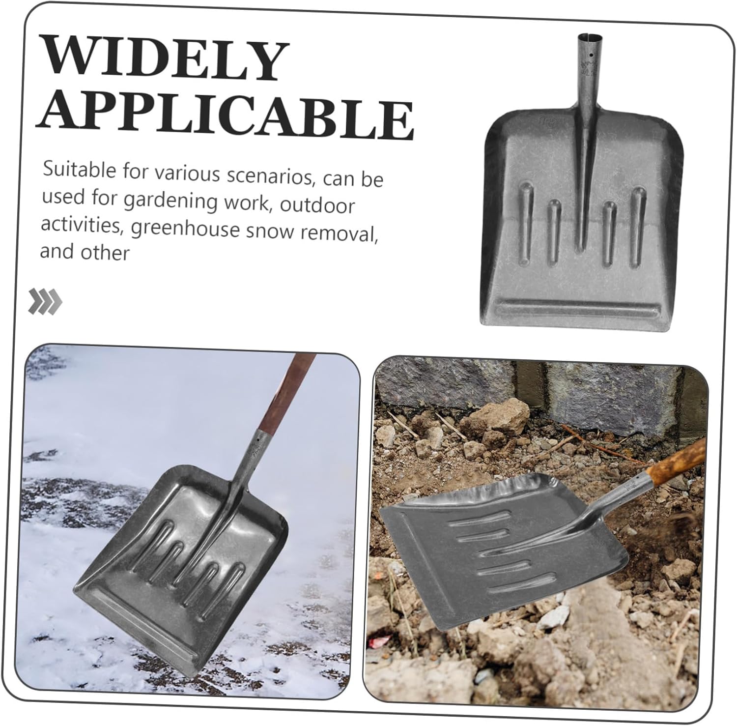 UPKOCH Chicken Manure Sifting Shovel Ergonomic Manganese Garden Tool for Soil Transplanting and Cleaning Chicken Coop Comfortable Grip for Digging and Lawn Care