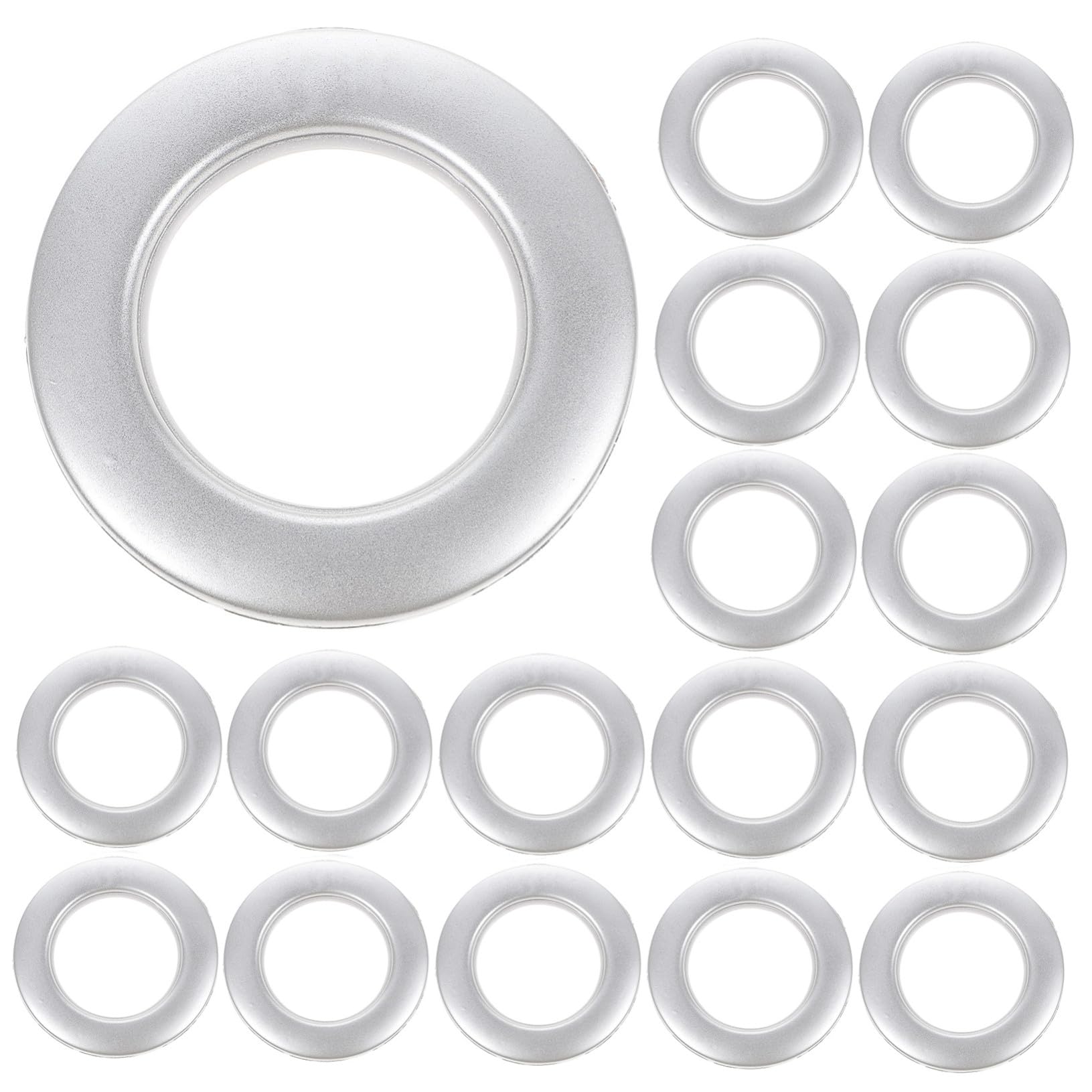 Anillos para cortinas de plástico con 75 piezas reutilizables para rieles silenciosos en ventanas