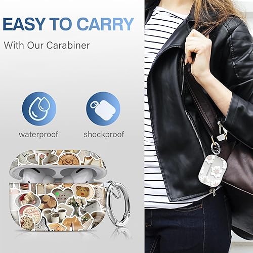 Vista 51 de Maxjoy for AirPods 2nd Generation Case, Unique Design Hard Protective Shockproof Airpods Case Cover with Keychain Compatible with Apple AirPods Sea