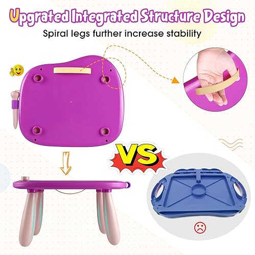 Miniatura 27 de Smasiagon - Pizarra magnética de dibujo para niños, juguetes para niños y niñas de 1 a 2 años, juguetes educativos para niños de 1, 2, 3 años