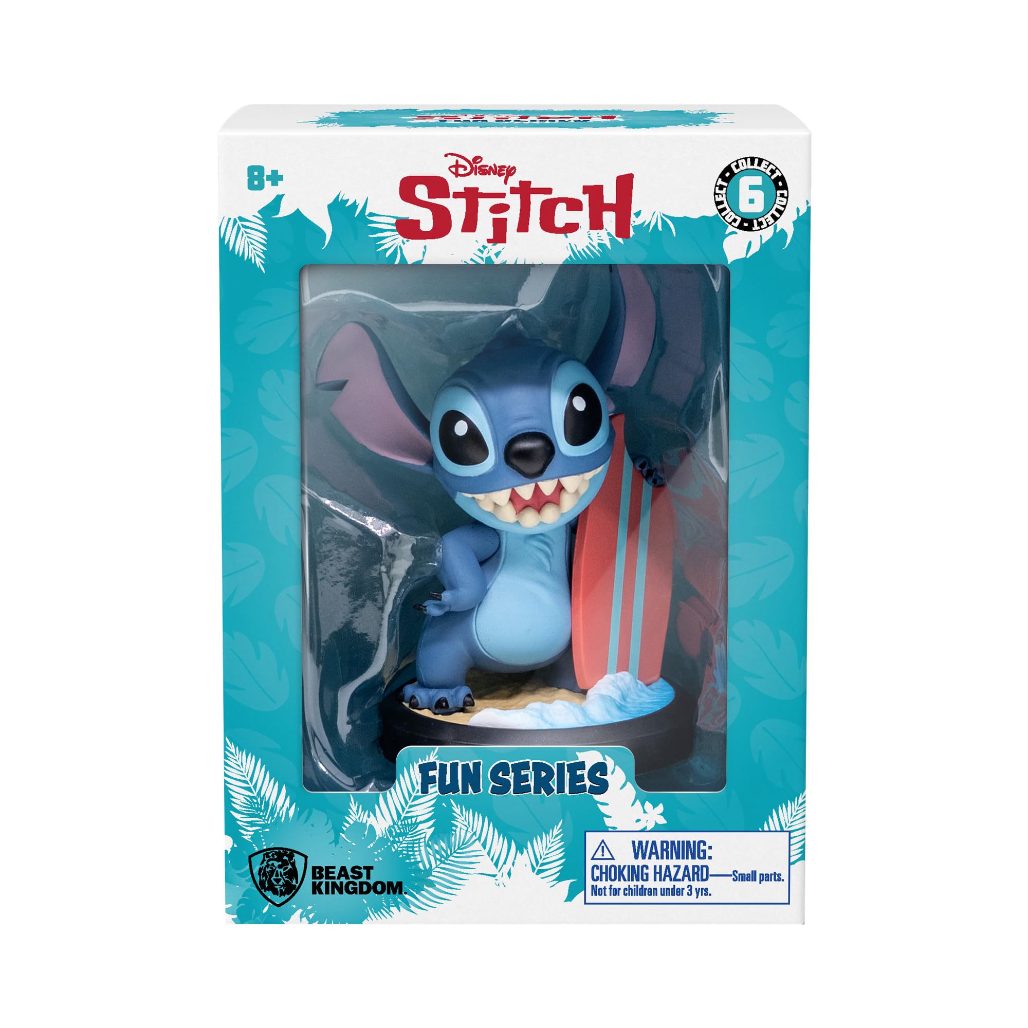 YuMe Surfer Stitch 3" Mini Figure Collectable in Hero Window Box, Blue, 3 inches - Image 2