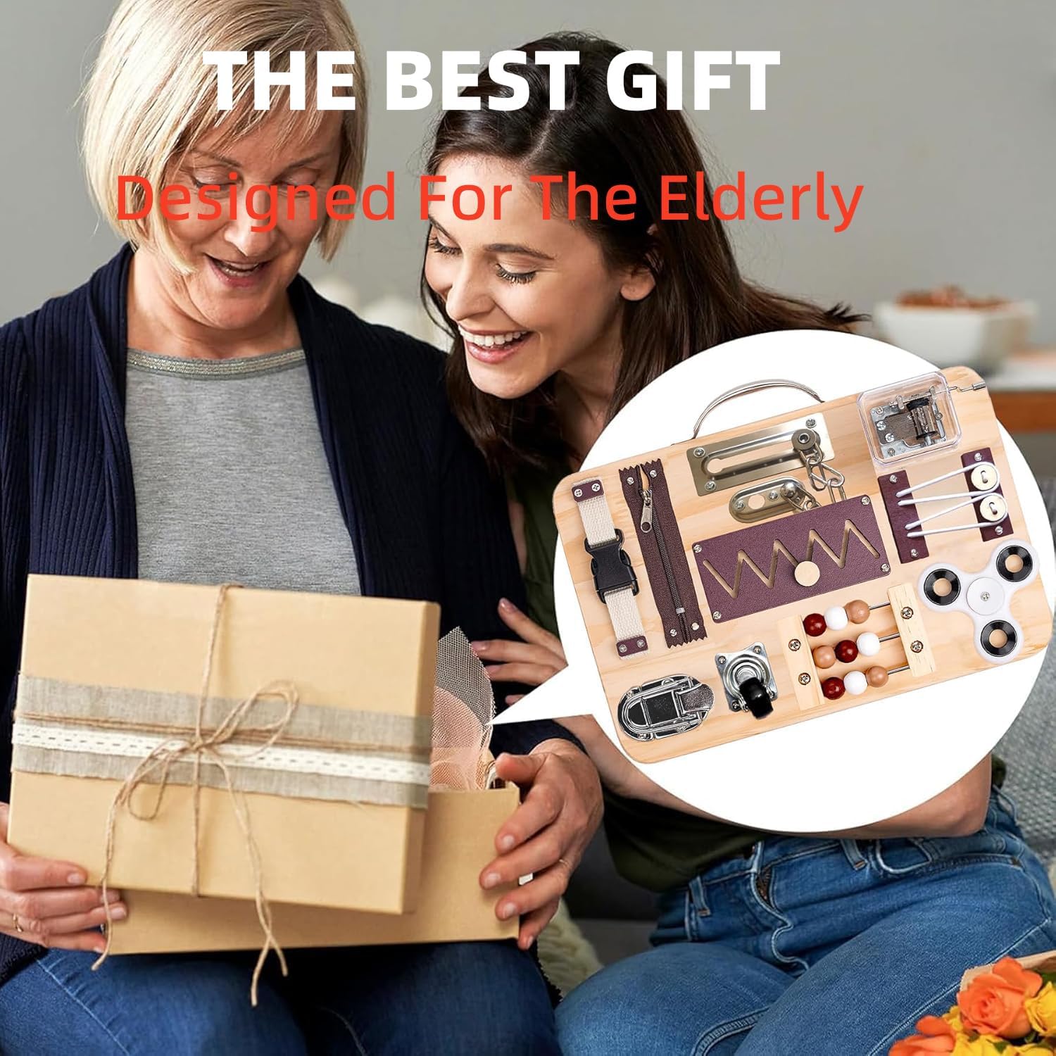 Dementia Activities for Seniors,Fidget Busy Board for Adults with Dementiam Activities for Seniors,Memory Games for Autism Adult,Assistance Products Elderly Patients, Gift Toys for Alzheimers Autism