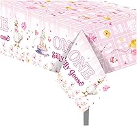 Vista 12 de CC HOME 1 Pack Train Plastic Tablecloth 54 x 87 Inch Long Rectangular Table Cover for Buffet,Birthday Party Holiday Dinner,Picnic or Tablecloth for