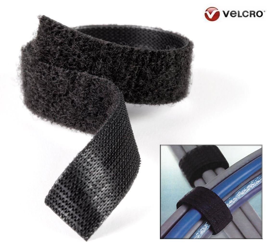 Velcro® Marca Velcro® con fissaggio Hook and Loop ONE-WRAP® su entrambi i lati, nero, larghezza 50 mm - 1 m | Invii multipli come lunghezza continua