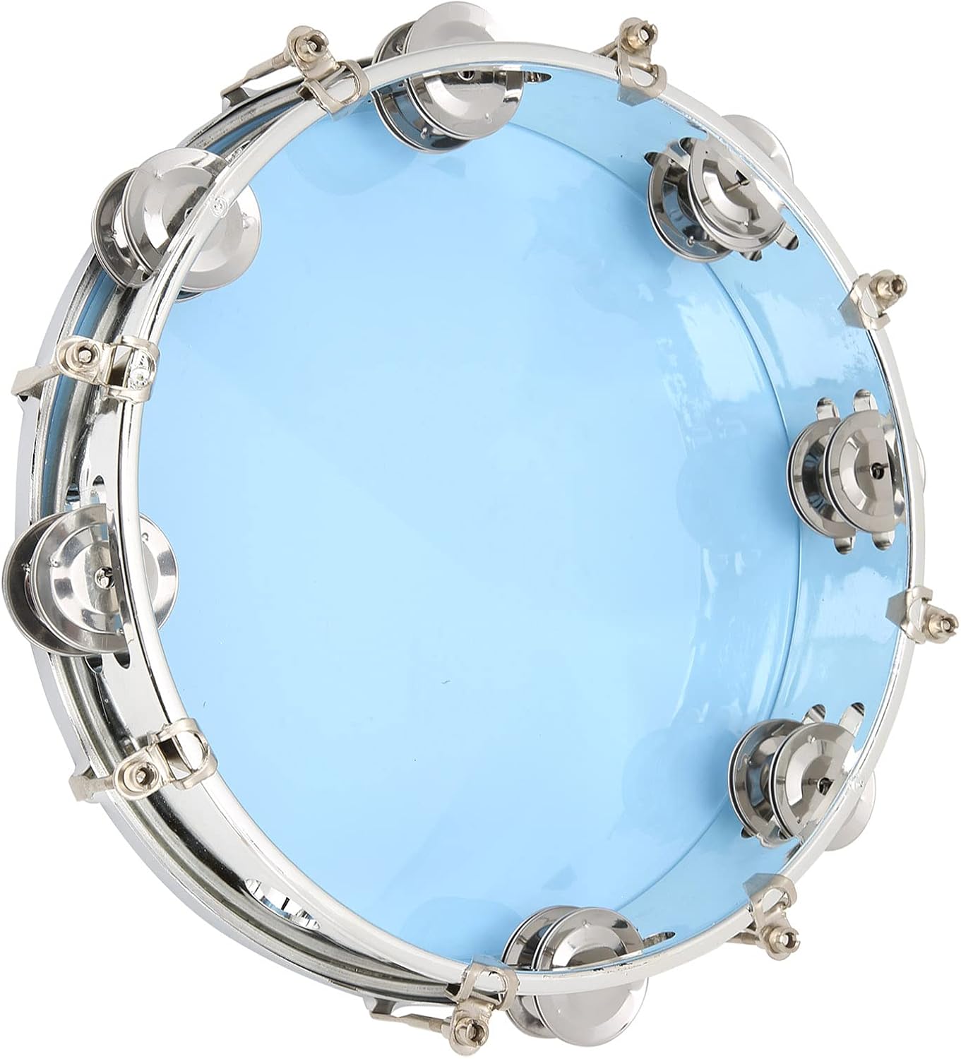 Tambourine for Adults 10 inch Double Row Metal Jingles Hand Held