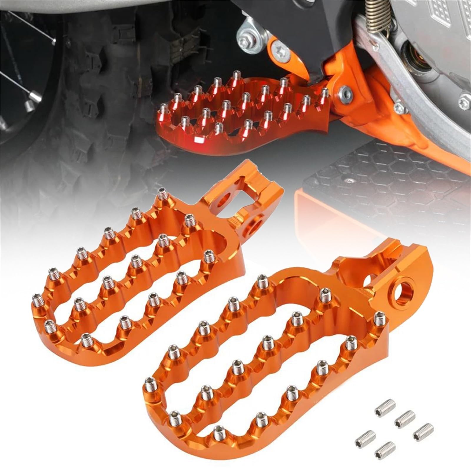 Repose-Pieds Forgés Haute Résistance pour Moto Husqvarna TE FE TX FC 125-501