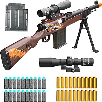 Shell ejecting Kids with Foam Fake Shotgun Soft Bullet Toy Gun and for Realistic Dart Blaster Shooting Games Boys Birthday for Age8 9 10 12+ Year Old Kid Gift with Scope Sniper Rifle