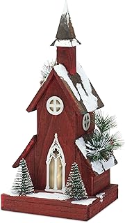 Melrose 83462 Church Figurine, 19-inch Height, Wood
