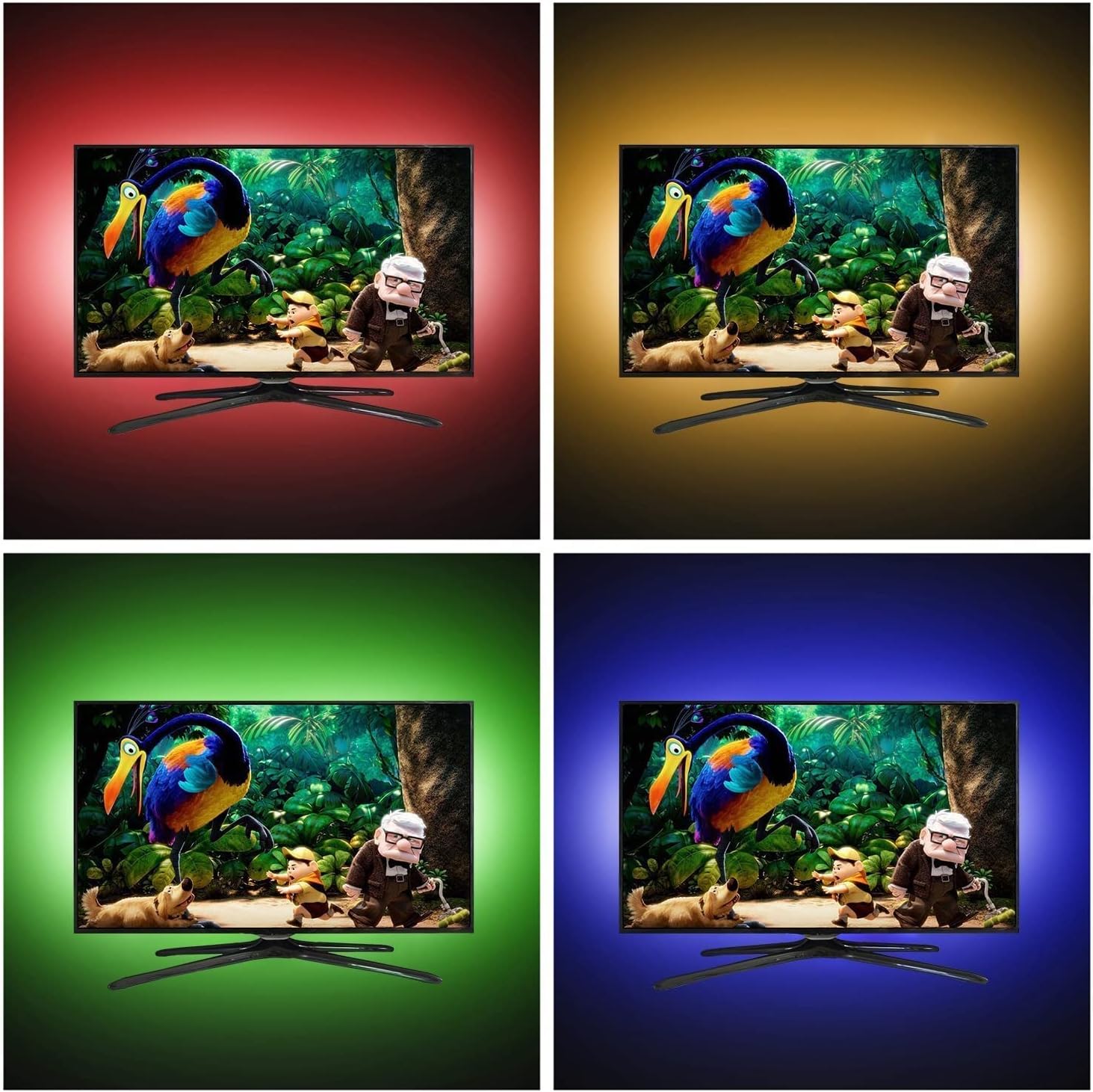 WENICE LED Lights for TV 30-55inch, USB LED Light Strip 9.9ft with APP and Remote