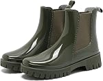 Bottes de pluie pour les femmes, Bottes en caoutchouc durable Bottes imperméables antidérapantes PVC Des bottes de pluie pour le travail