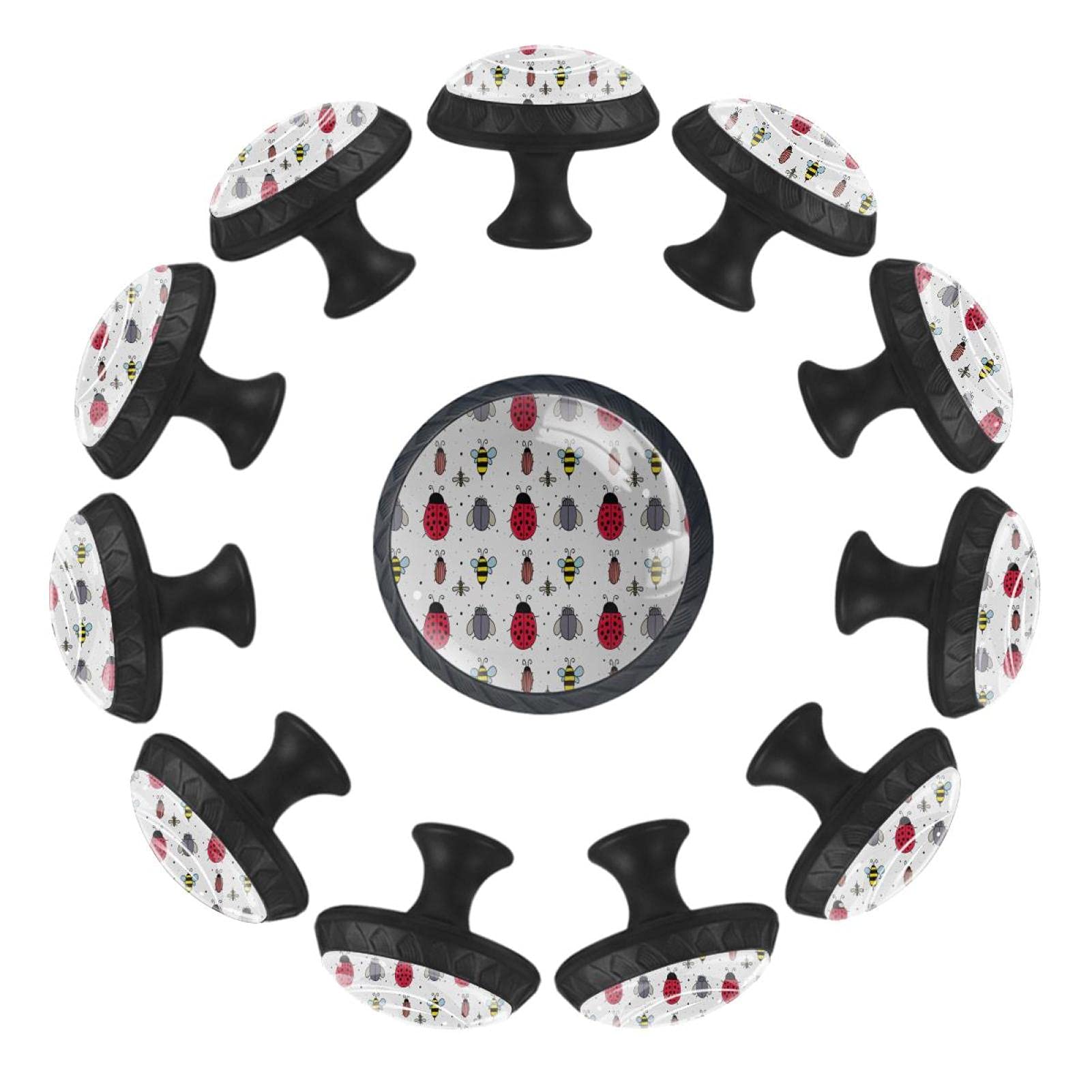 Boutons de tiroir abeille coccinelle 35 mm pour rénover facilement une commode