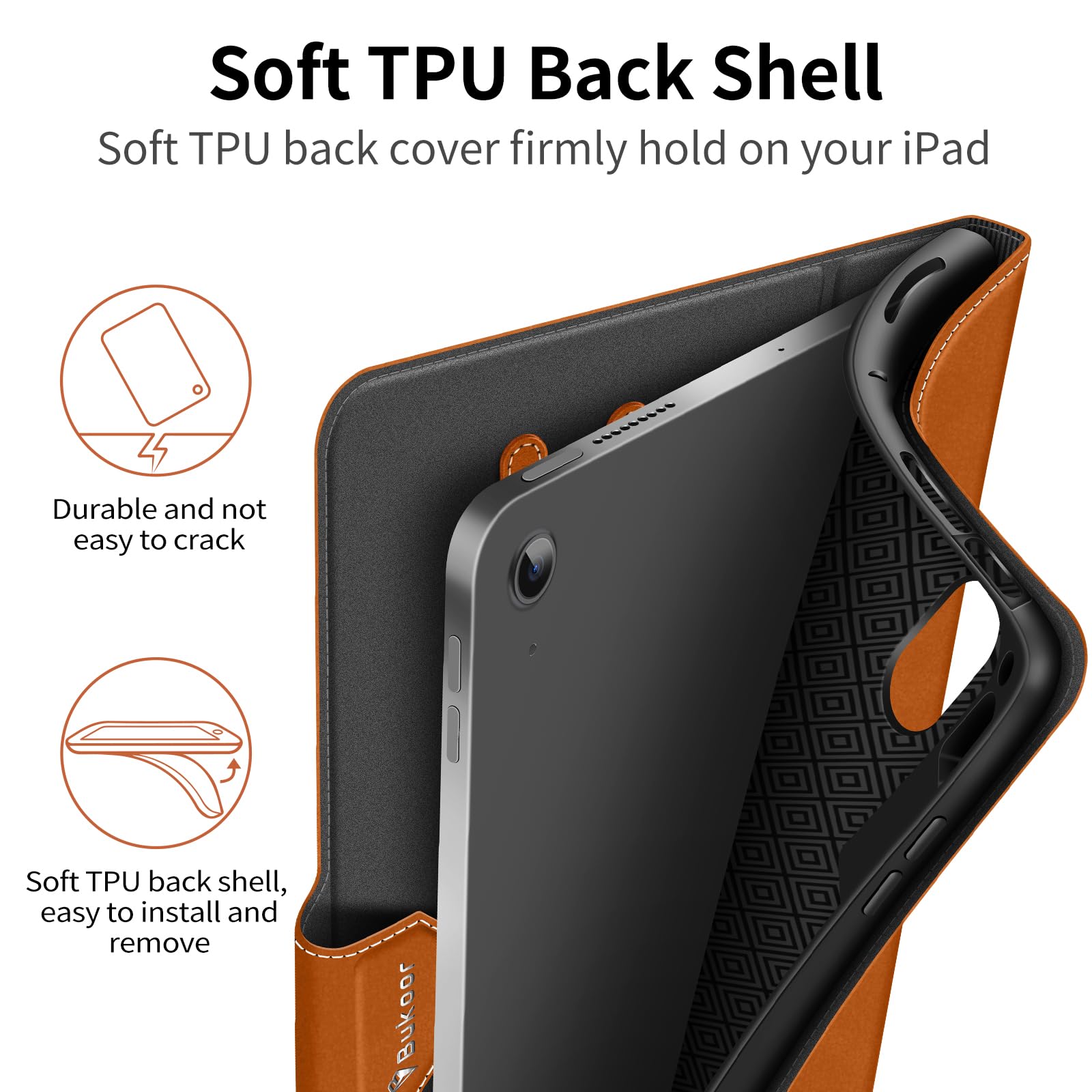 Amazon.co.jp: iPad Air 4 ケース 2020 ペンシルホルダー付き PUレザー