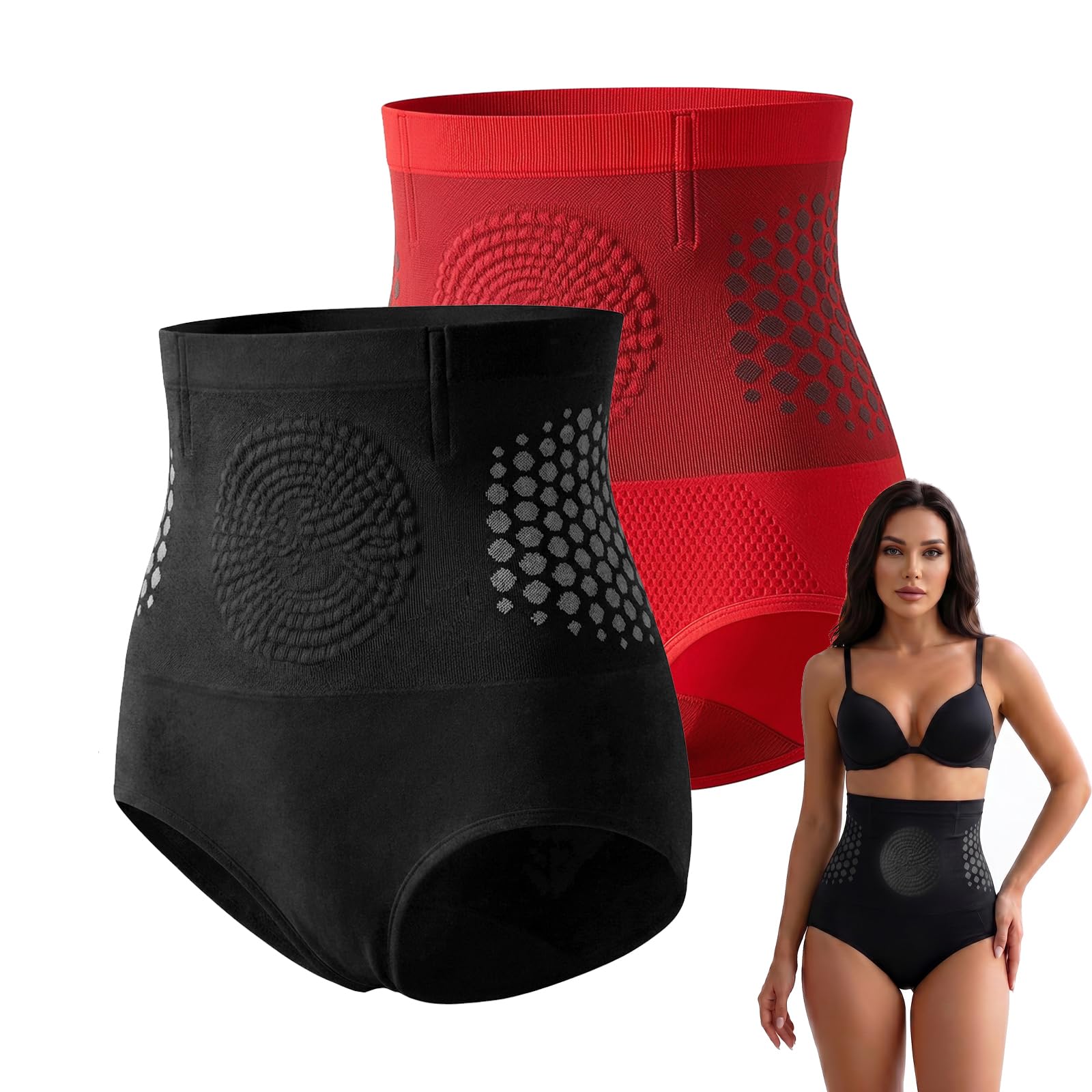 Jsqianfei Moringa and Berberine Shorts, 4-in-1 Micro-Particle Sculpting Shorts, High Waist Thermogenic Panties for Women