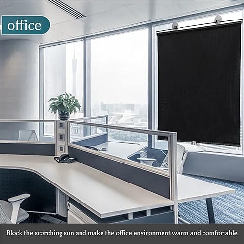 Miniatura 2 de Persiana enrollable telescópica para interiores, con ventosas, aislamiento térmico, anti-UV, para apartamento, dormitorio, sala de estar, oficina, 4