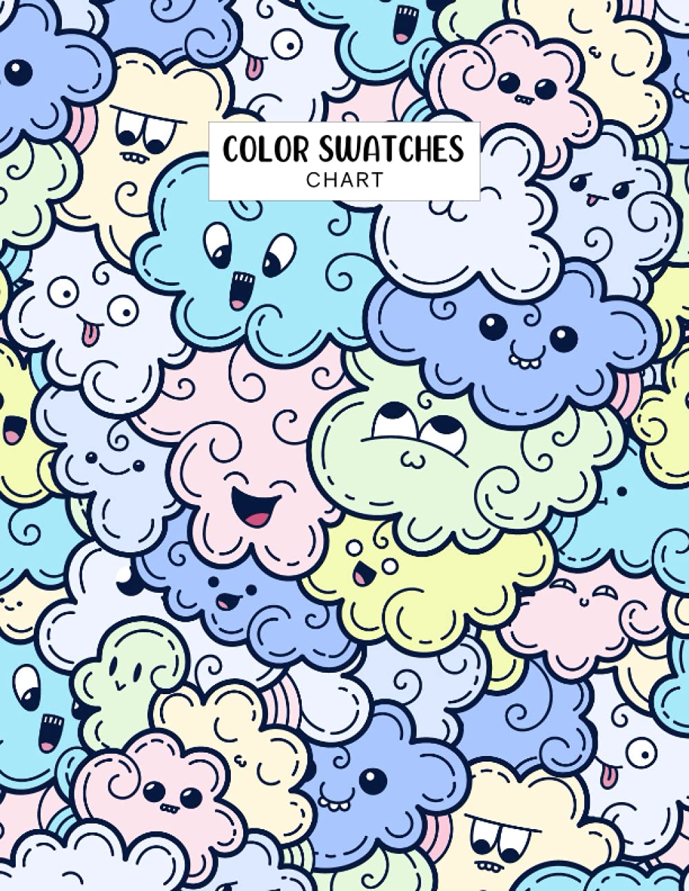 Color Swatch Chart: Large Print 7848 Blank Circle Colour Swatches Charts to Record Your Color Collection Cute Gift for Doodle Lover