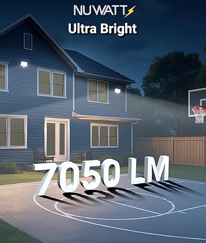 Miniatura 5 de NUWATT Luz de inundación LED de 50 W, 3CCT 3000K4000K5000K seleccionable, iluminación impermeable IP65, montaje de nudillo ajustable de 12 pulgada,