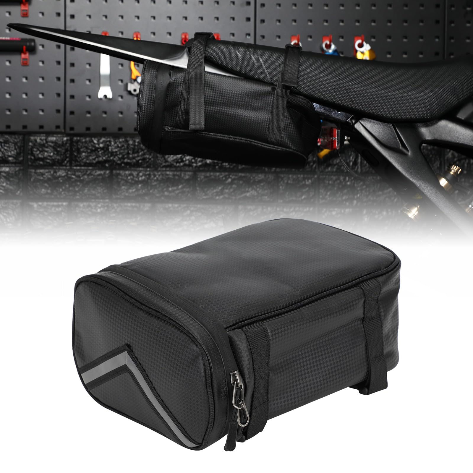 Borsa Posteriore Per Moto In Pelle PU - Borsa Multifunzionale Per Sur Ron, Dirt Bike E Enduro