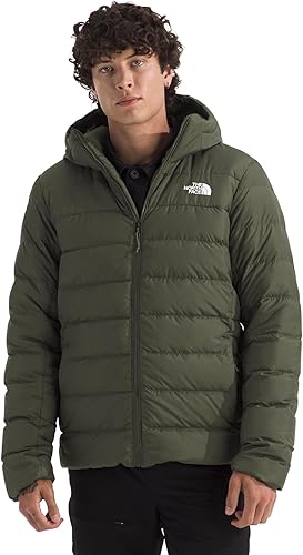 The North Face Men's Aconcagua 3 Lined Hoodie | Wind Resistant, Water Repellent, 600 Fill Waterfowl Down Insulation, 3 Piece Hood, New Taupe Green, X-Large