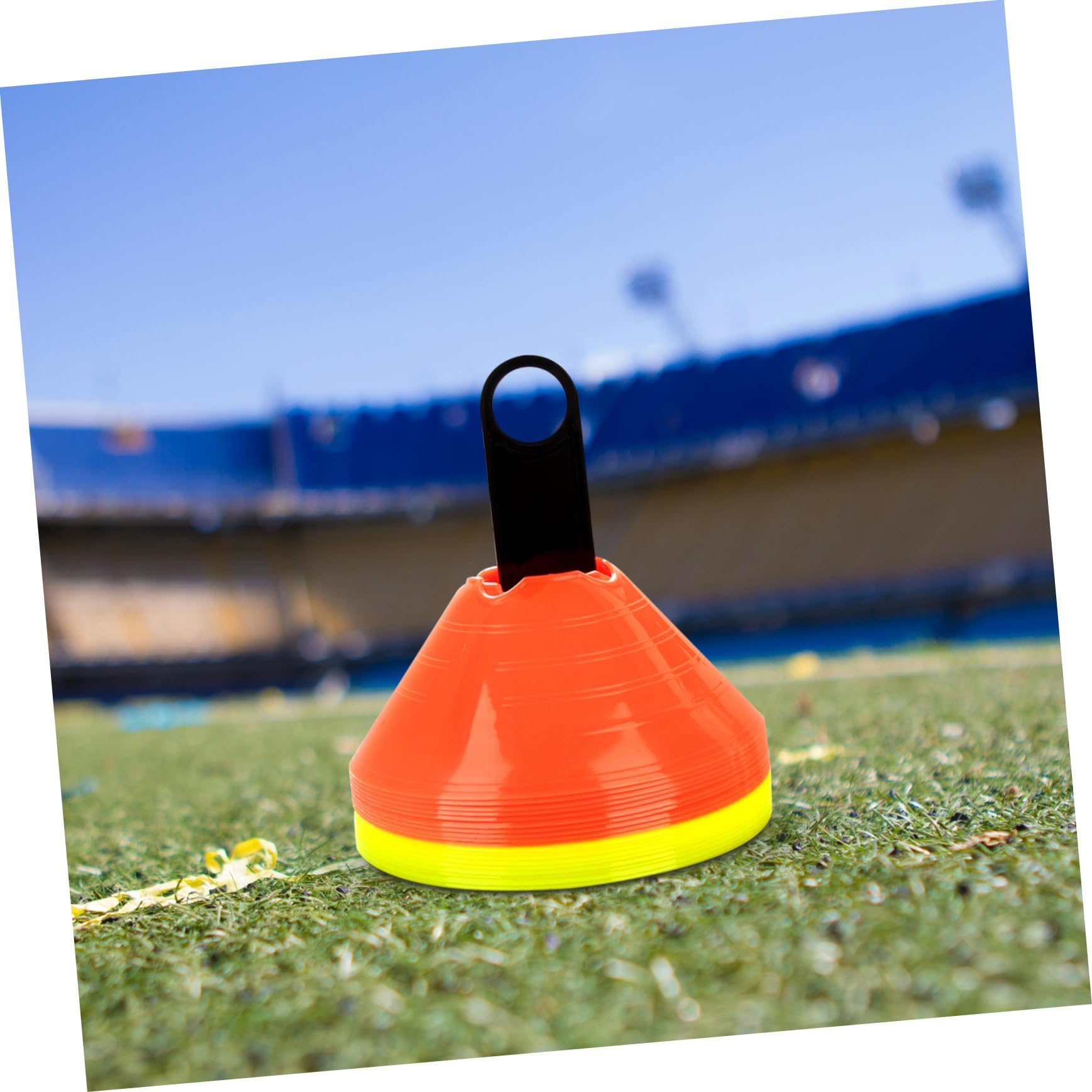 Kisangel Bastidores De Conos De Fútbol Estante De Almacenamiento De Bolas De Futbol Neto Juego Equipo Soporte para Marcadores De Borrado En Seco Páginas Black