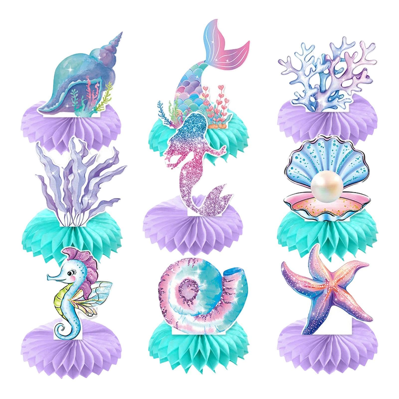 Centros de mesa bajo el mar Milageto para adornos de mesa y recuerdos de fiesta infantil