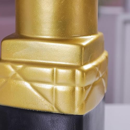 Miniatura 3 de Elegante florero, jarrón de resina con forma de lápiz labial para oficina (dorado)