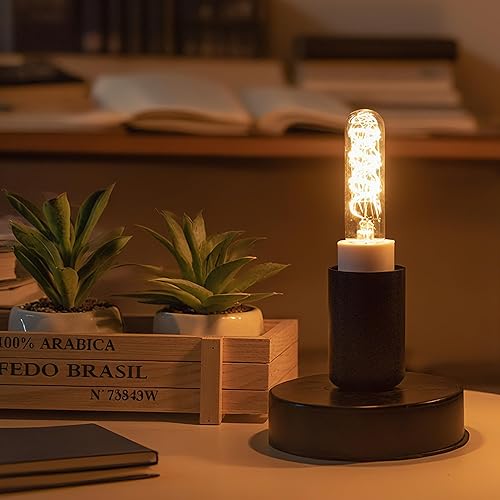 Miniatura 8 de Bombillas LED E12 de 3 W regulables, equivalente a 40 W, blanco cálido 2700 K, bombillas de filamento tubular para candelabro, ventilador de techo,