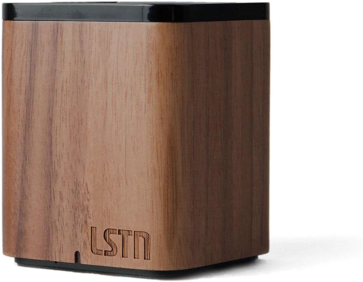 LSTN Satellite Walnut Wood Portable Bluetooth Speaker with Built-in Microphone