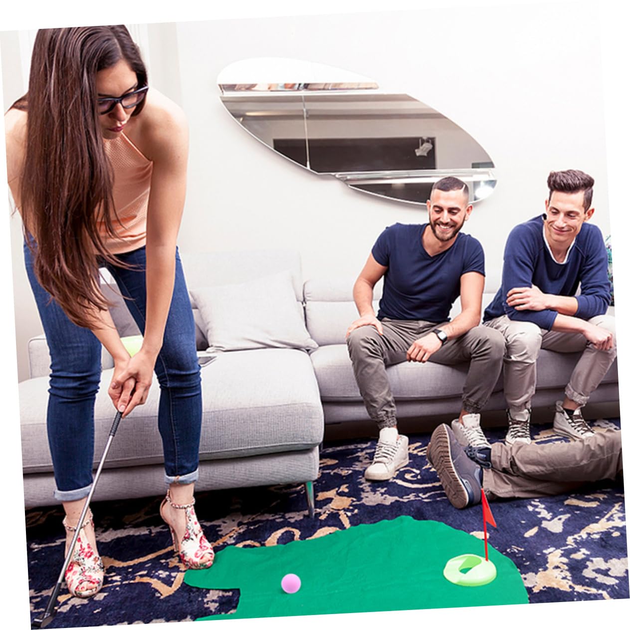 TOYANDONA De Golf Fútbol ​​Juguetes Voladores De Tenis De Mesa Fútbol ​​Rugby Kickball De Esponja para Críquet En Interiores De Interior
