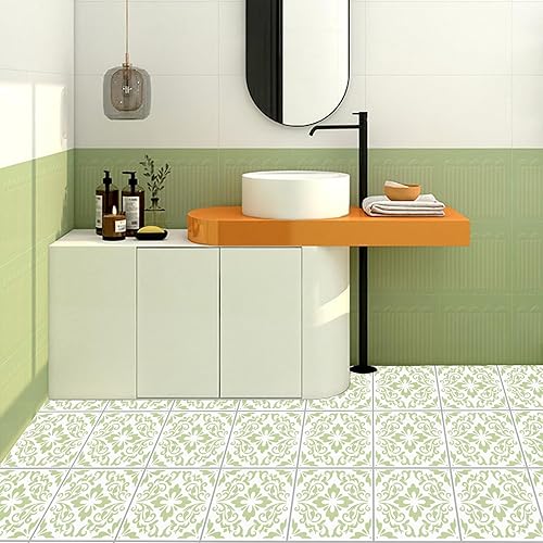 Miniatura 10 de 4 plantillas reutilizables de piso de 8 x 8 pulgadas para pintar patios de concreto, pisos, porche delantero, madera, plantillas de pared