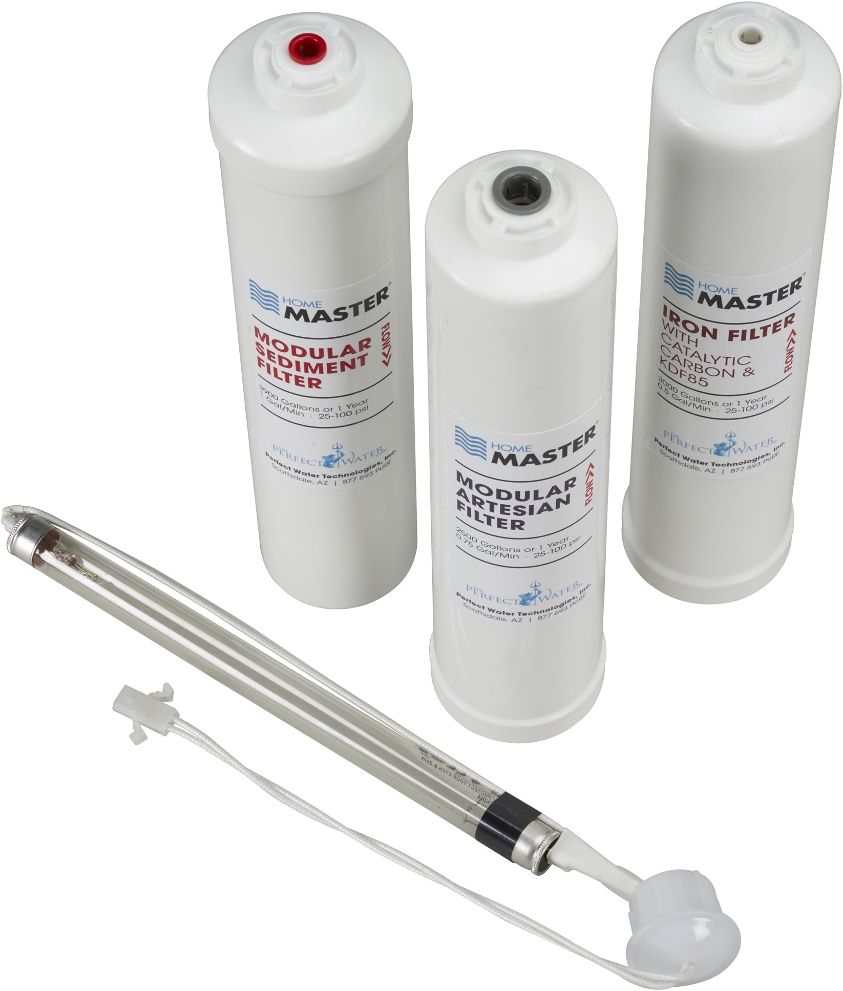 Home Master ISet-TMHP-MY12 HydroPerfection Replacement Filter Change Set, white