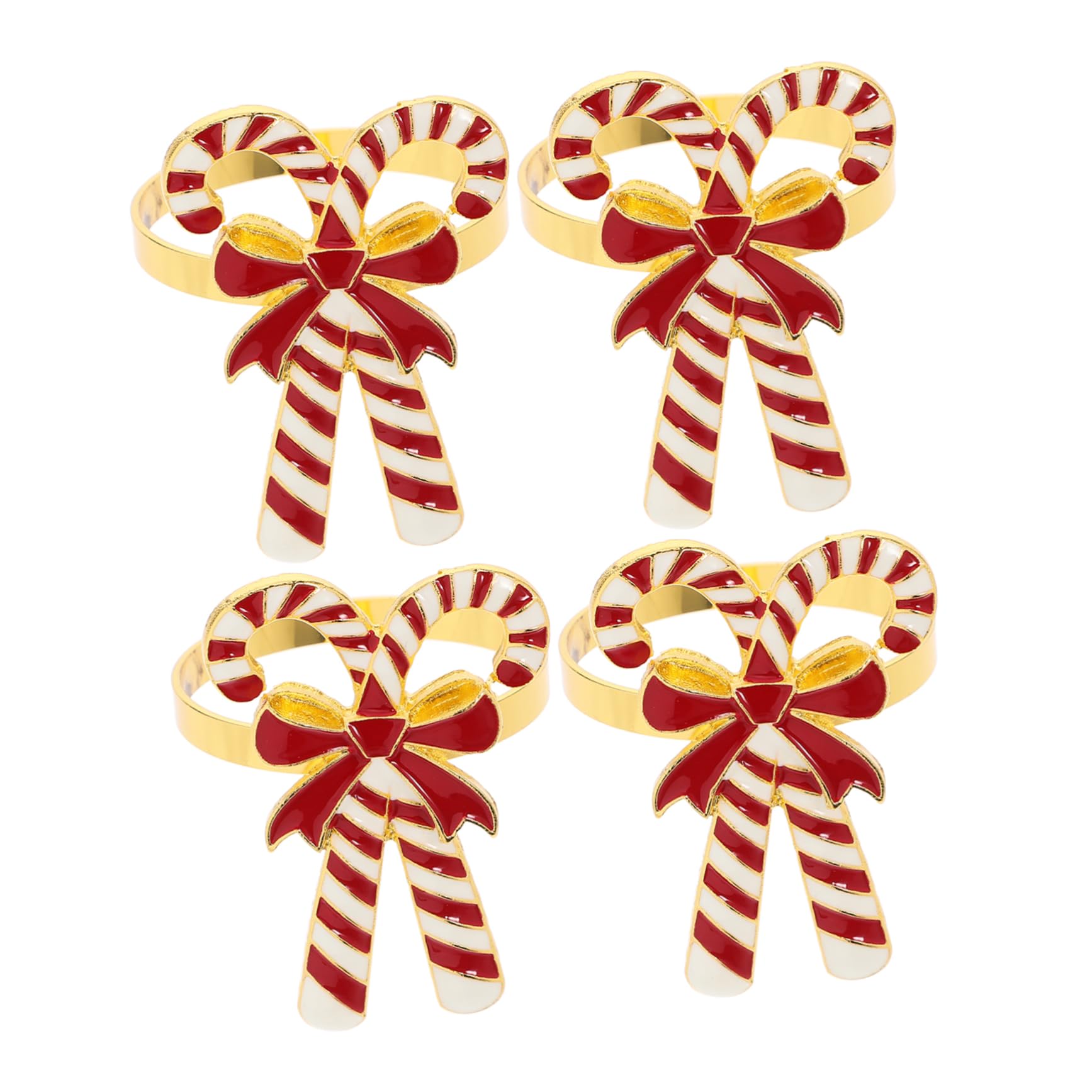 Weihnachtsserviettenringe Aus Legierung 4 Stück Serviettenhalter Mit Dekorativen Schleifen Festliche Tischdeko Für Weihnachtsessen