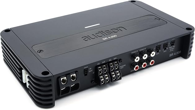Audison SR 4.500.2 D-Class 4-Channel Amplifier 220 Wrms X 4 At 2-Ohms