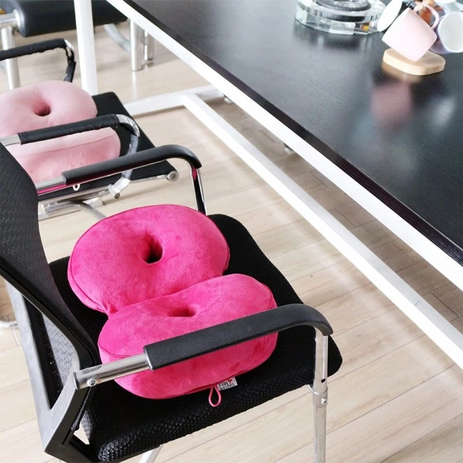 Cojín de Asiento Suave para Silla de Ruedas, Multifuncional, de Doble Comodidad, ortopédico, de Espuma viscoelástica, Plegable para la Pelvis, cojín Elevador de Caderas p
