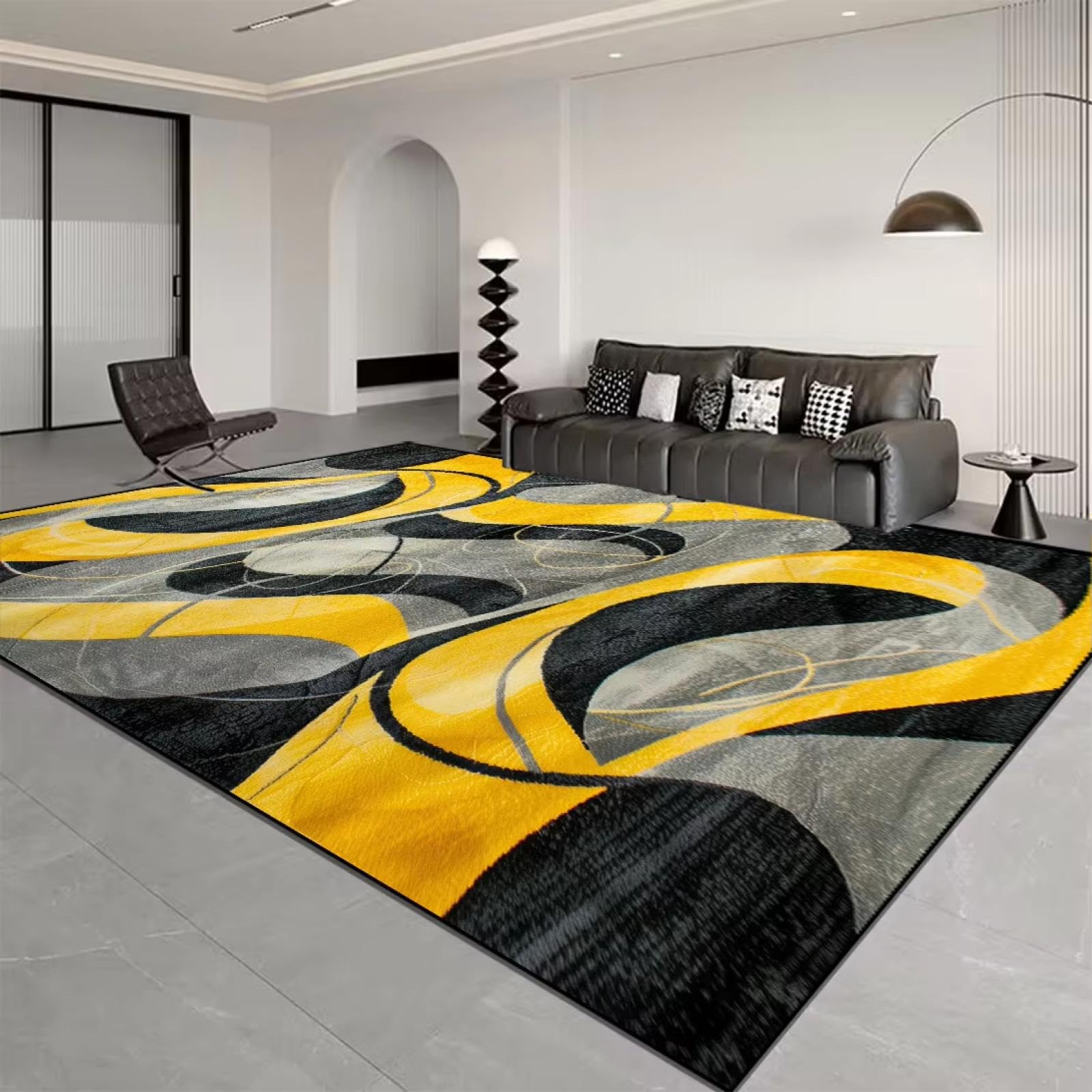 Tapis de grande surface 180x250cm style nordique pour salon et chambre