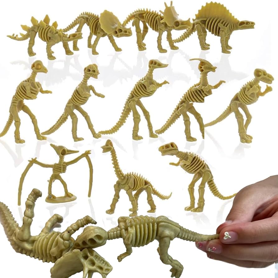 Amazon.co.jp: GiftExpress 恐竜化石スケルトン24個、3.75インチの恐竜