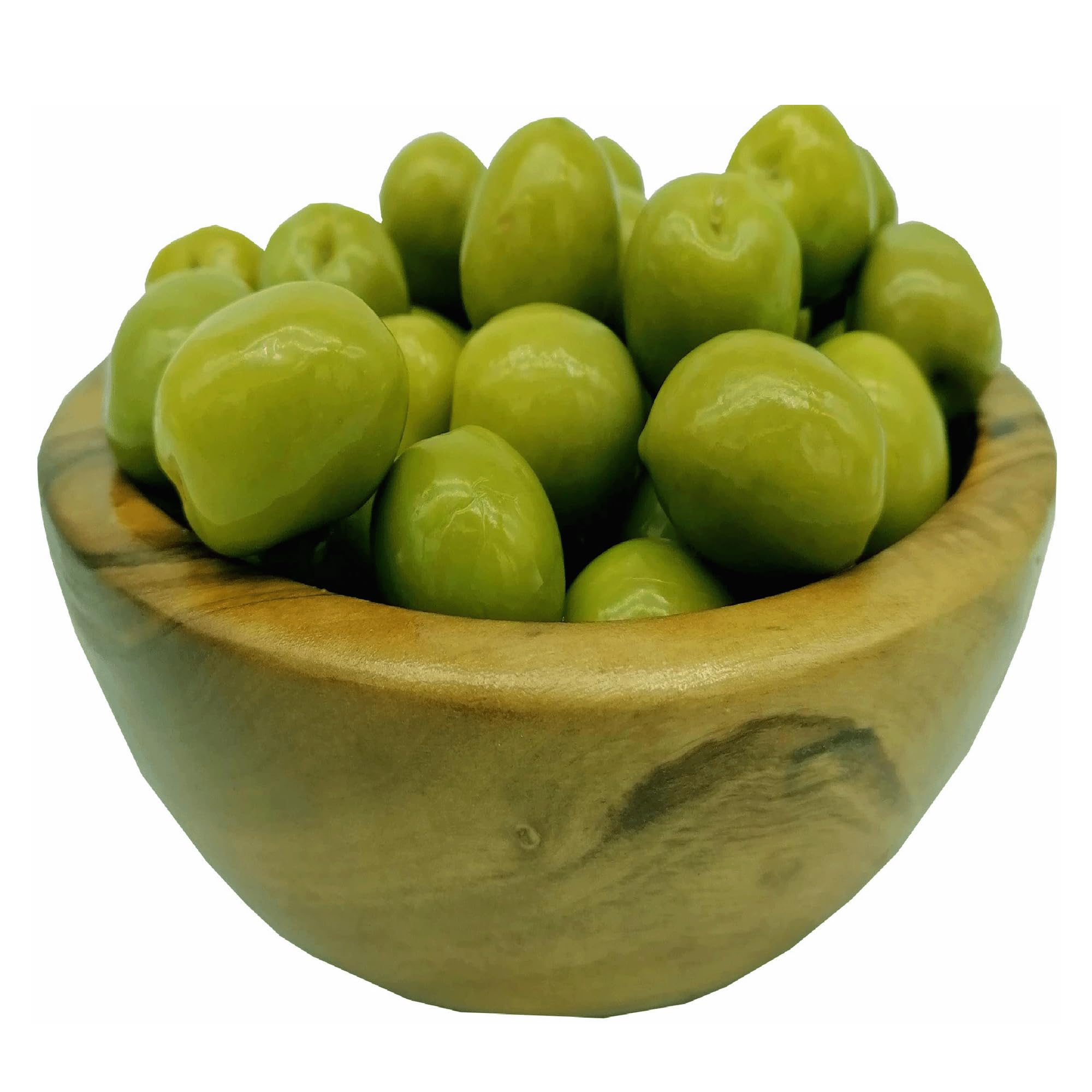 Italienische Oliven mit Knochen in 4 Beuteln à 500 g (Grüne Oliven in Salzlake 4 Beutel à 500 g) Gewinner des nationalen Monna Oliva-Preises