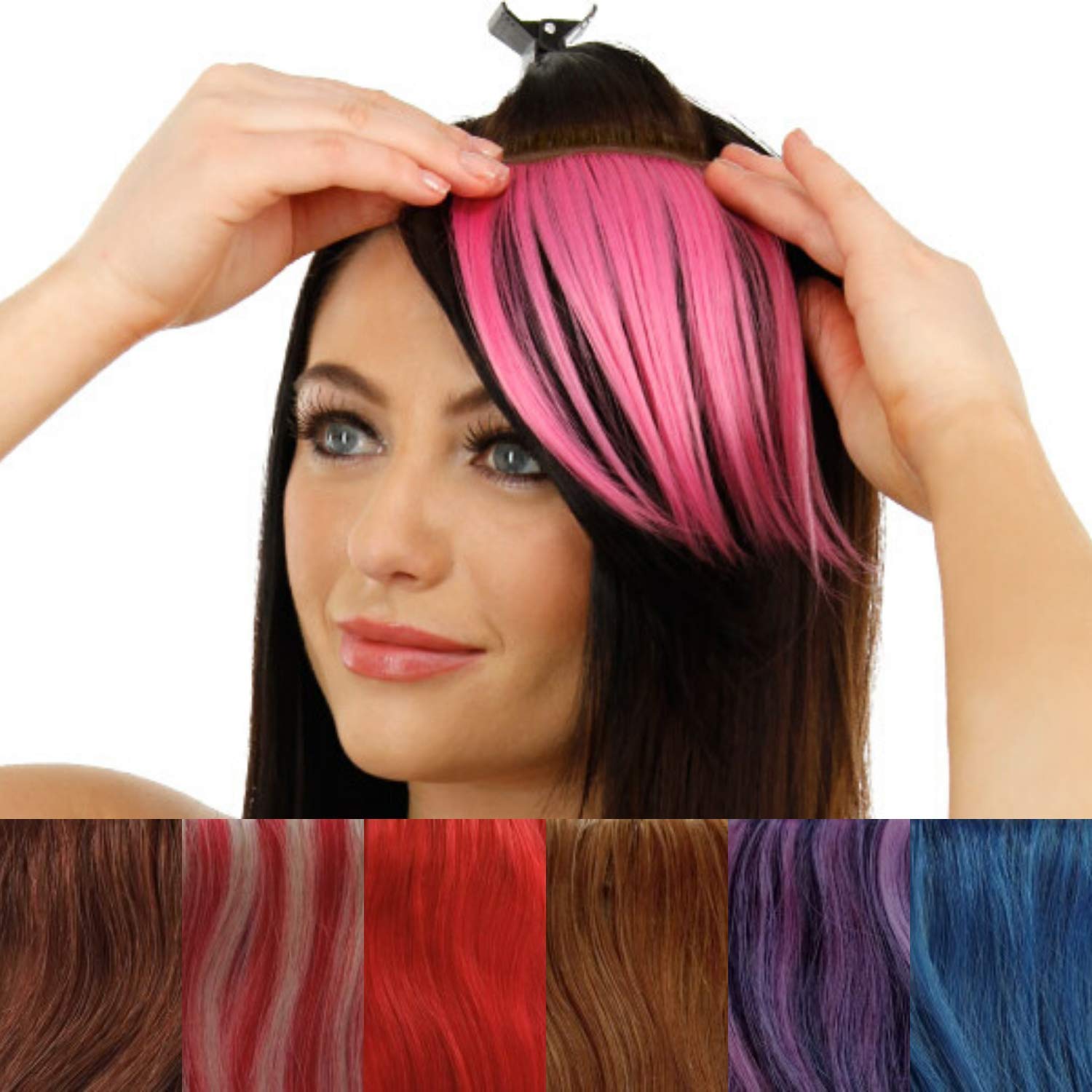 Fun Hair Banger - Human Hair Clip In Bangs and Hair Topper for Balding and Thinning Hair - Hair Filler - For Women and Men - Cupcake