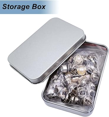 Brooch Pins 40pcs Women Shirt Sweater Shawl Hat Clip Neckline Pins