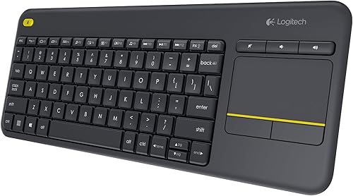 Miniatura 2 de Logitech Teclado táctil inalámbrico K400 Plus con panel táctil multitáctil de 3.5 pulgadas, teclas silenciosas, teclado inalámbrico de hasta 33 pies