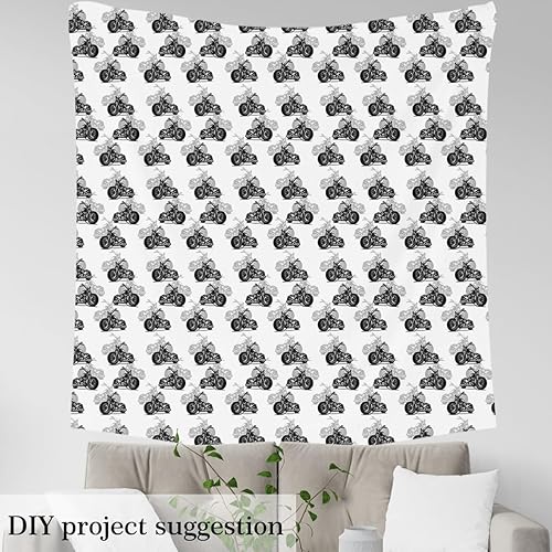 Miniatura 3 de Feelyou The Yard, tela moderna y fresca para tapicería de motocicleta para sillas, temática de deportes extremos, tela decorativa impermeable para