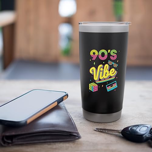 Miniatura 7 de 90s Nostalgia Retro Apparel - 90'S Vibe Retro Stainless Steel Insulated Tumbler