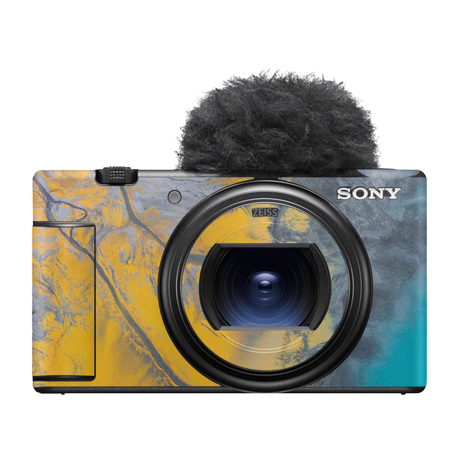 Camera Skin Compatible with Sony ZV-1 Mark II (2023) - Yellow Spill - Premium 3M Vinyl Protective Wrap Decal Cover - Easy to Apply | Crafted in the USA by MightySkins
