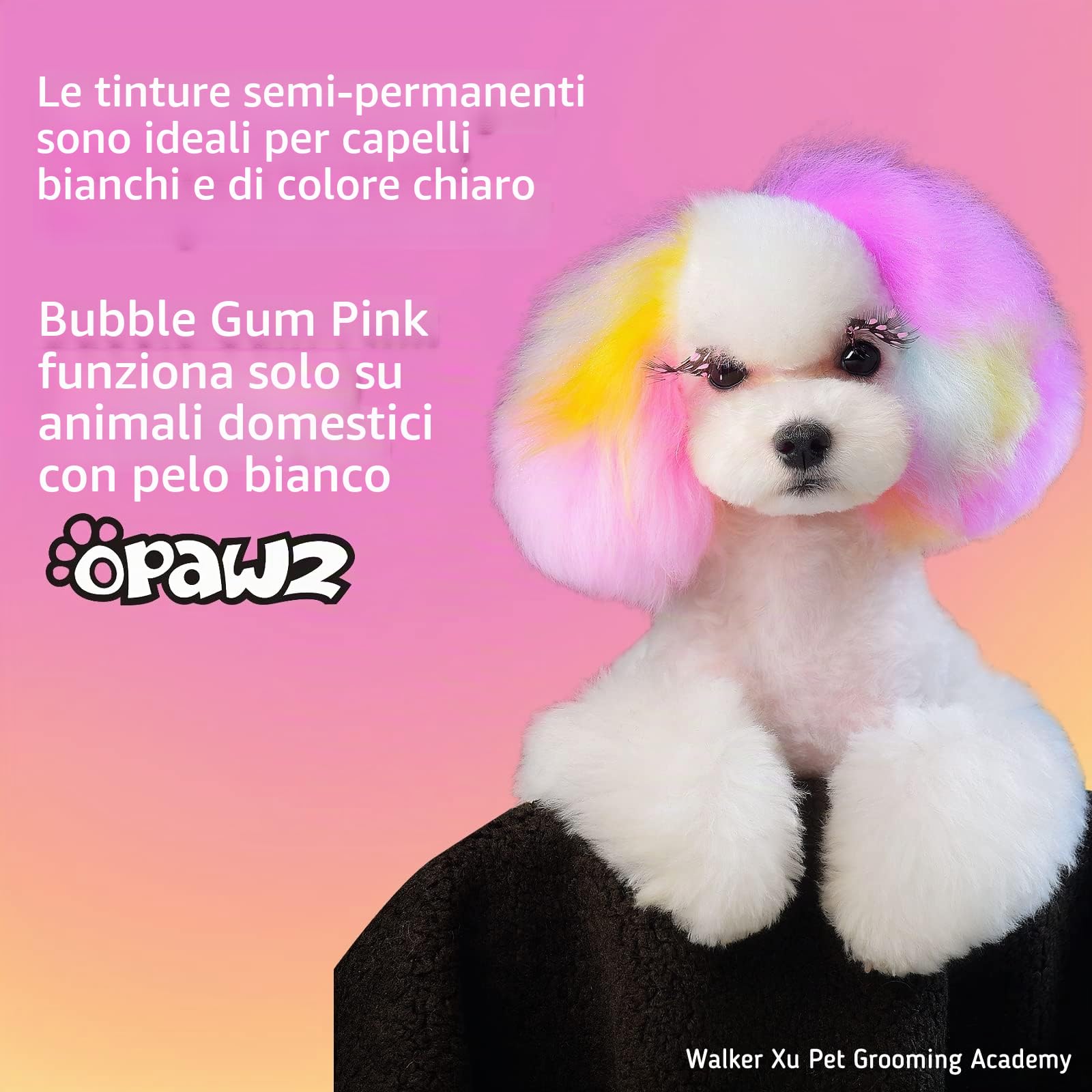 OPAWZ Semi-Permanente Tintura per Cani, Pigmenti Alimentare, Professionale Colorante per Cani, Gatti e Tutti gli Animali che Possono Essere Lavati (Shocking Rosa)
