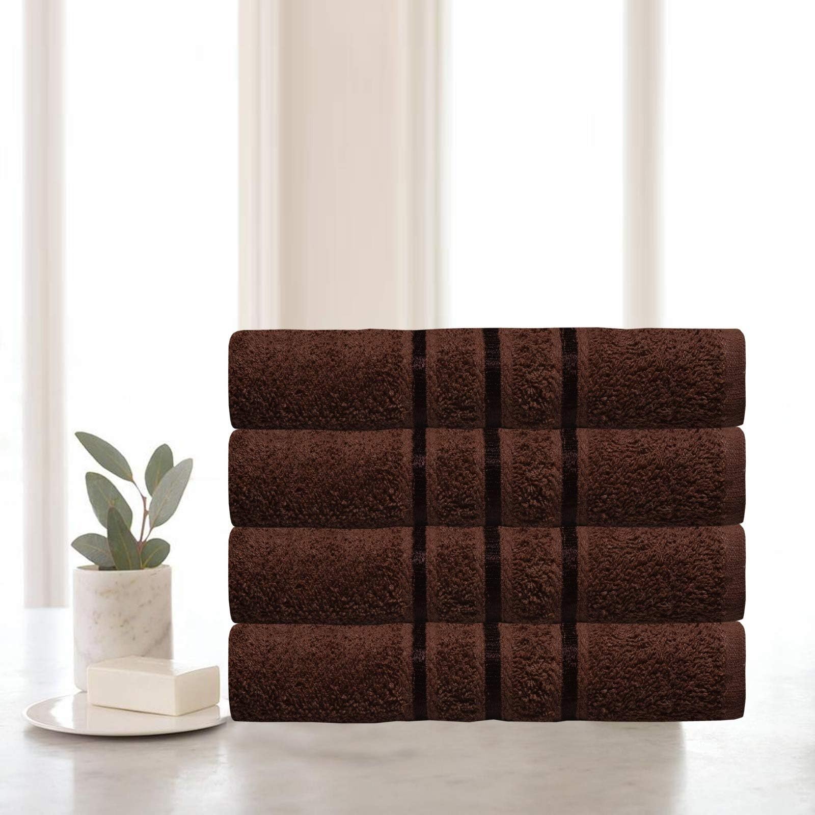 Premium Bath Towel - 500 GSM 100% Egyptian Cotton Highly Absorbent and Quick Dry Extra Large Bath Sheet Super Soft Hotel Quality Towels (28 x 55 Inches, 4 Pack)