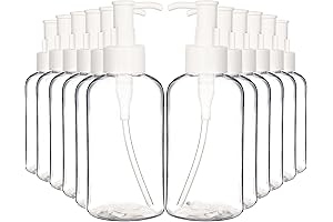 Youngever 12 Pack 8 oz Pump Bottle for Travel or Home